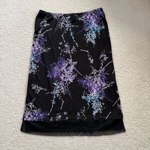 EUC vintage BCBG floral skirt